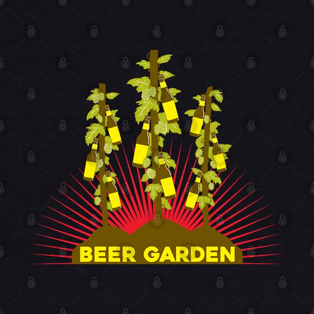 Beer Garden by mcillustrator